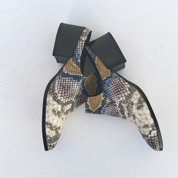 Steven By Steve Madden Multicolor Snakeskin Mules - Picture 3 of 14